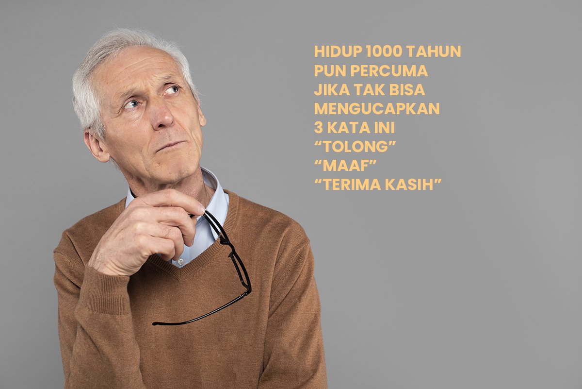 tolong maaf terima kasih
